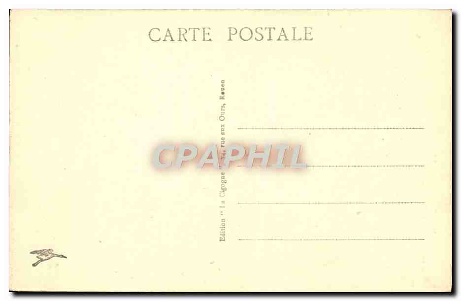 CPA Rouen Maison de Diane de Poitiers — Rückseite