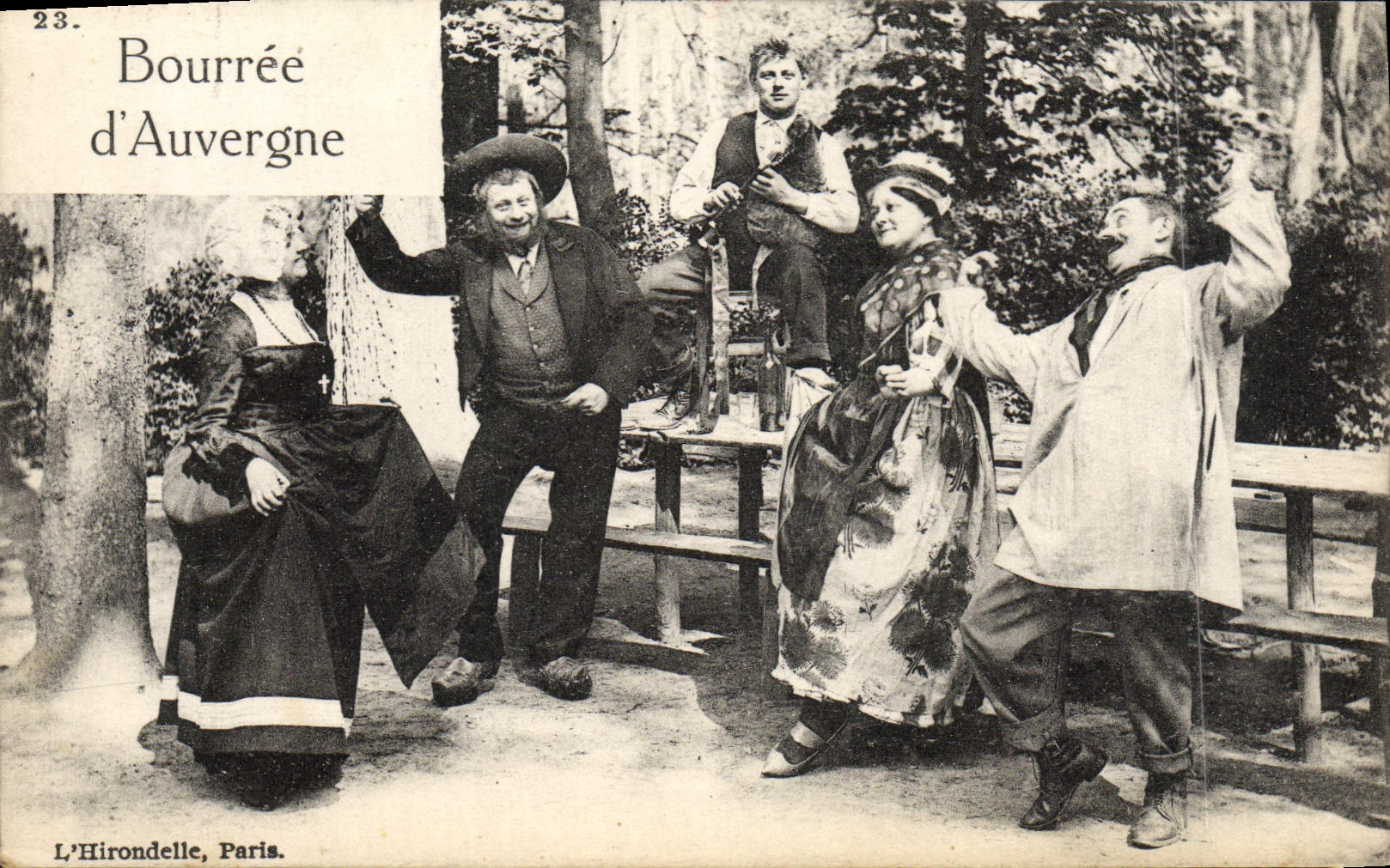 Bourrée d'Auvergne — Danse traditionnelle — L'Hirondelle, Paris, n°23 - Recto
