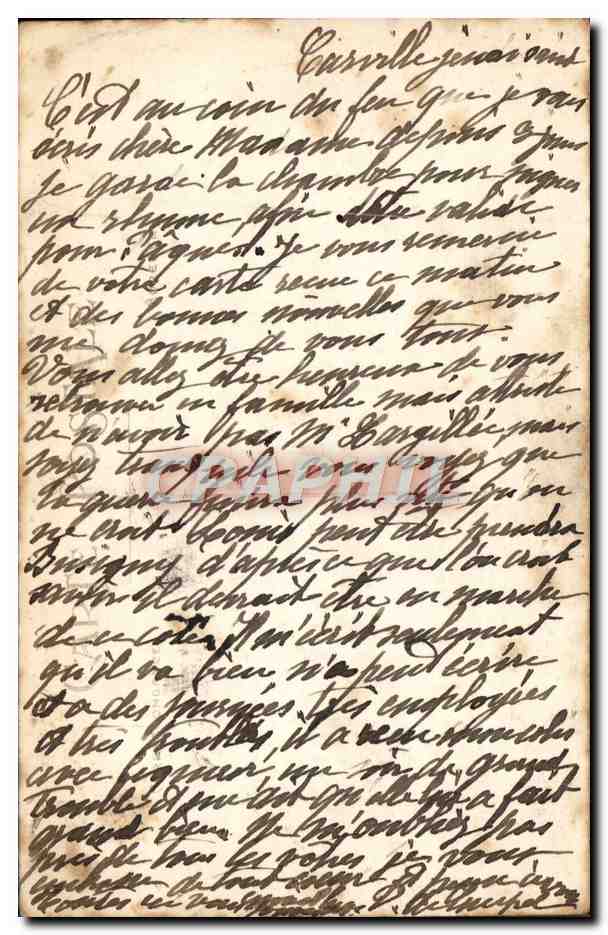 CPA En Normandie L'Essayage Du Bonnet Folklore  — Verso