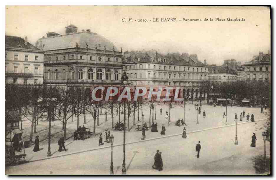 CPA Le Havre Panorama De La Place Gambetta