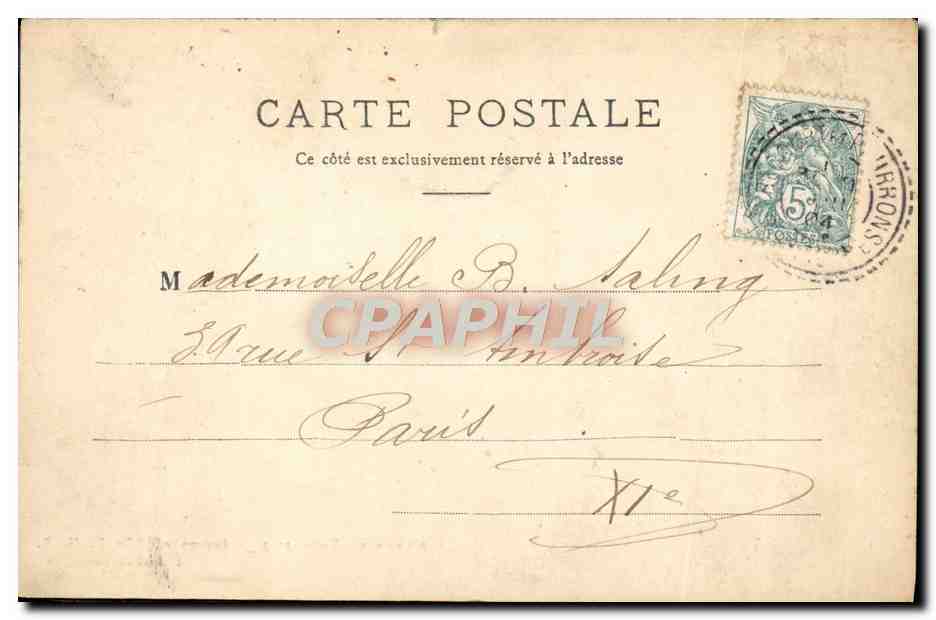 Hauptportal — Offizielle Ausstellung — Verlag M. R. n°1 — Rückseite
