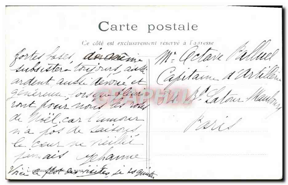 CPA Rue St Pavin De La Cite Le Mans A Travers Les Ages — Rückseite