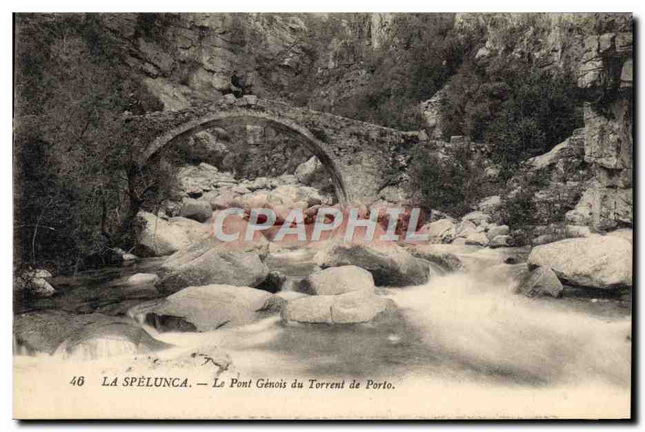 La Spélunca — Le Pont Génois du Torrent de Porto — Imp. Levy Frères & Cie, Paris