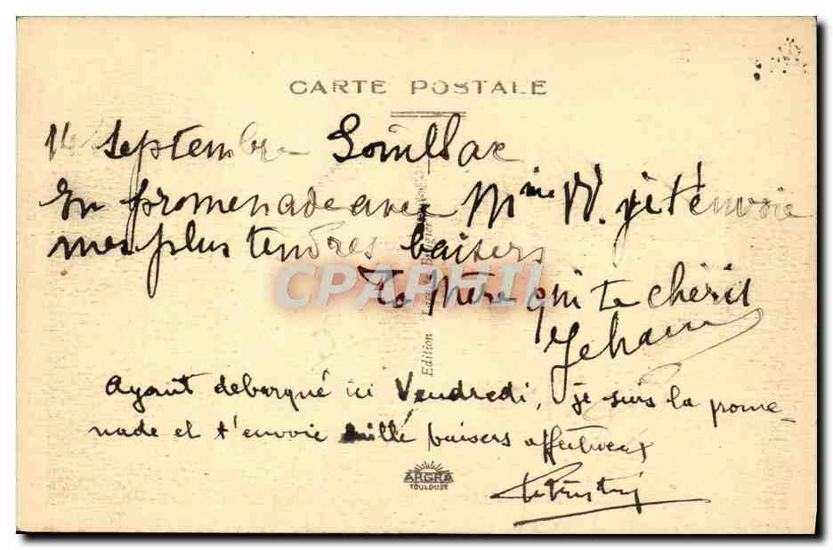 CPA Souillac Vue Generale — Rückseite