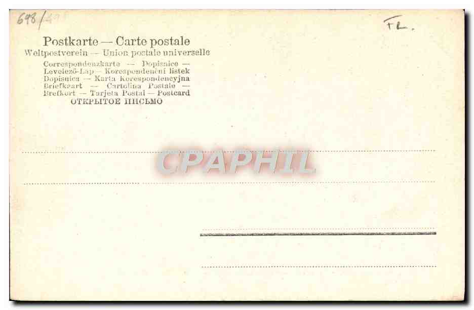 CPA Mordthat Sanger Chanteur De Complaintes A Barr en 1880 — Rückseite