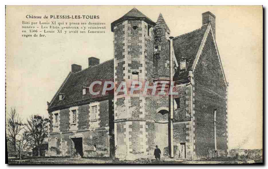 CPA Chateau De Plessis Les Tours 