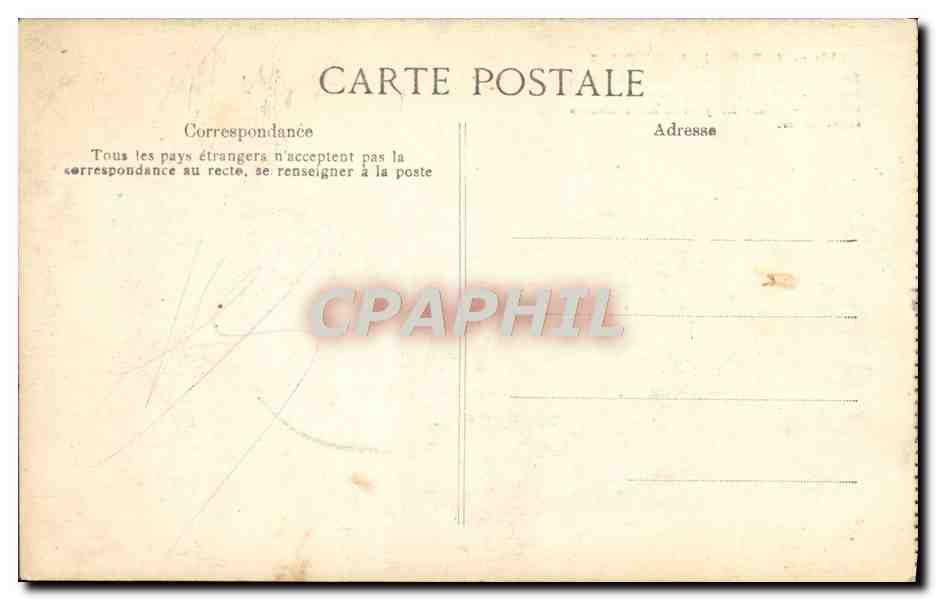 CPA Chateau De Plessis Les Tours  — Rückseite