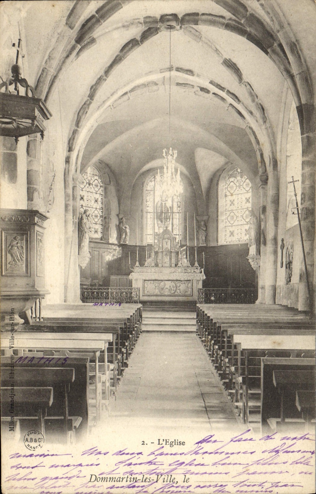 CPA Dommartin Les Ville L'Eglise