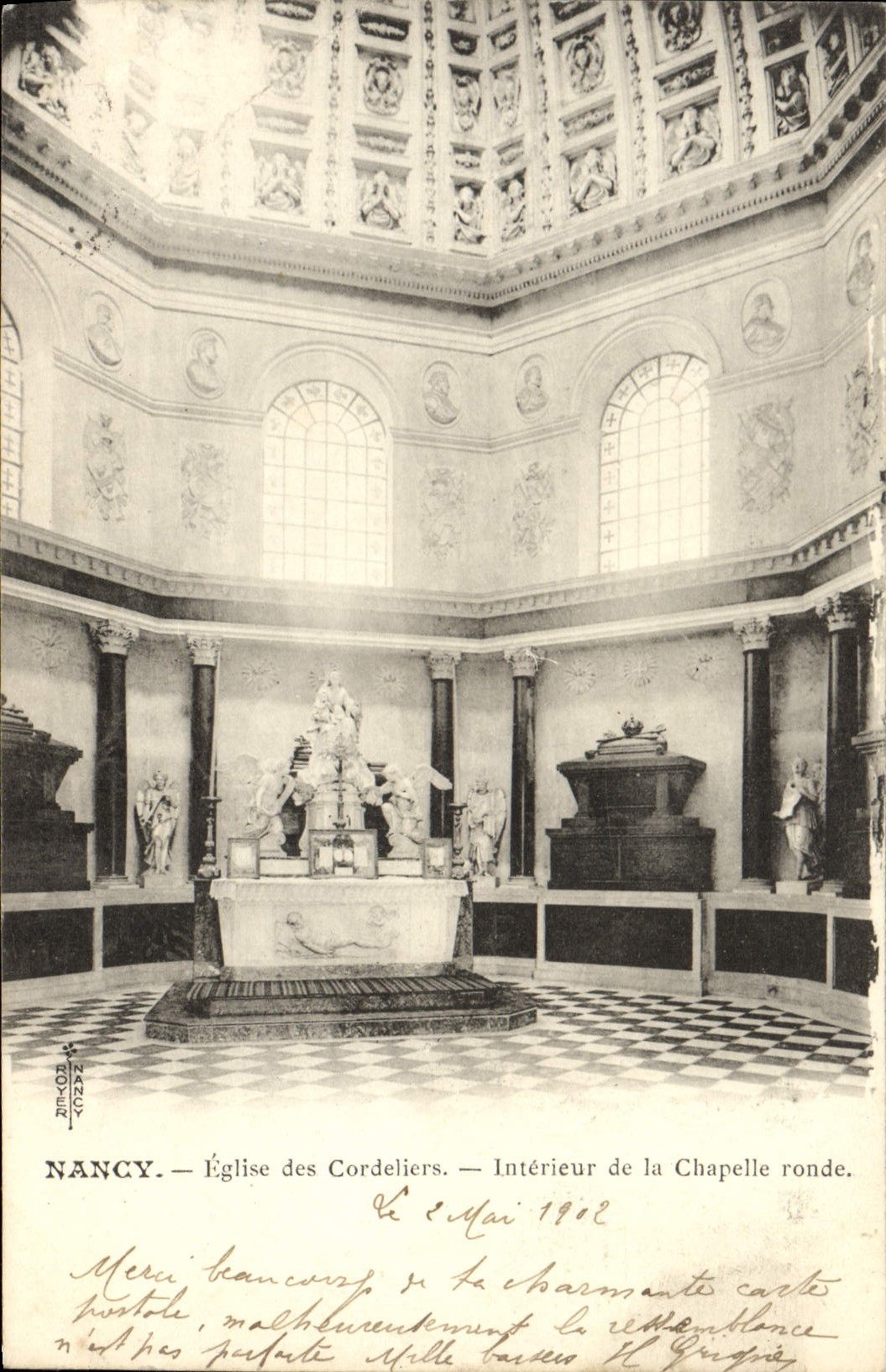 CPA Nancy Eglise Des Cordeliers Inteerieur De La Chapelle Ronde