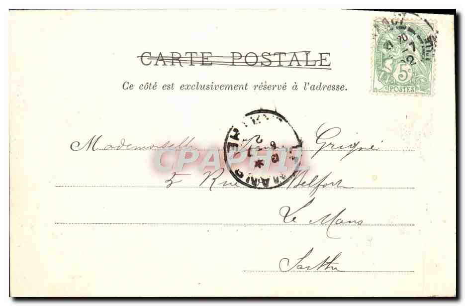 CPA Nancy L'Academie Soldats Militaria  — Rückseite
