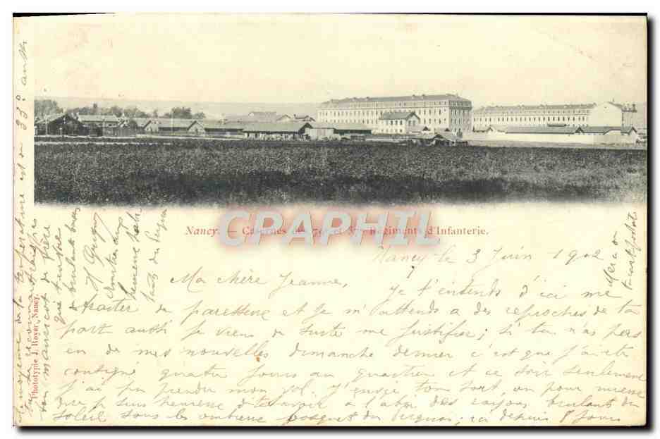 Nancy — Casernes d'Artillerie et Régiment d'Infanterie — Graphil