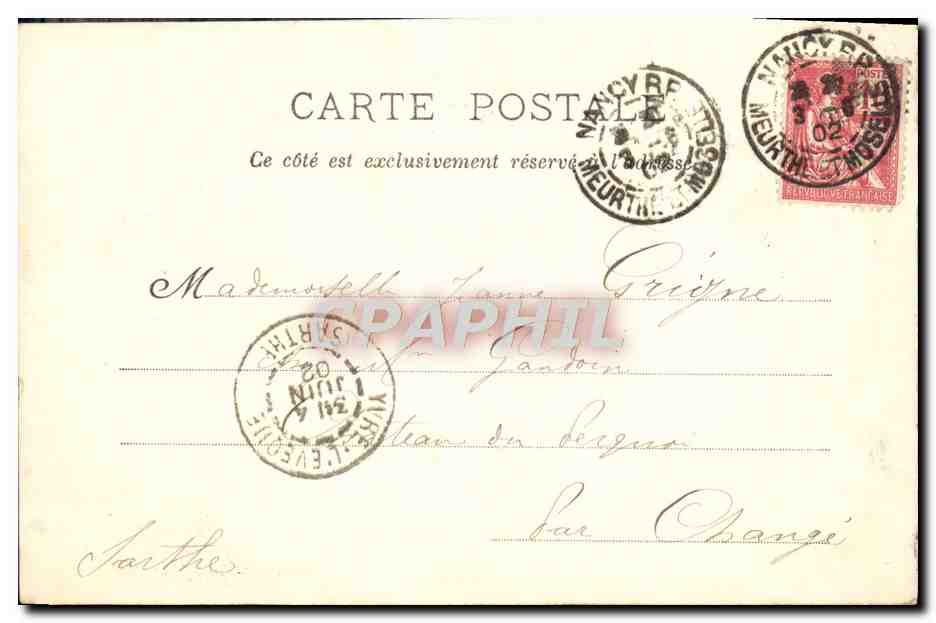 Nancy — Casernes d'Artillerie et Régiment d'Infanterie — Graphil — Reverso