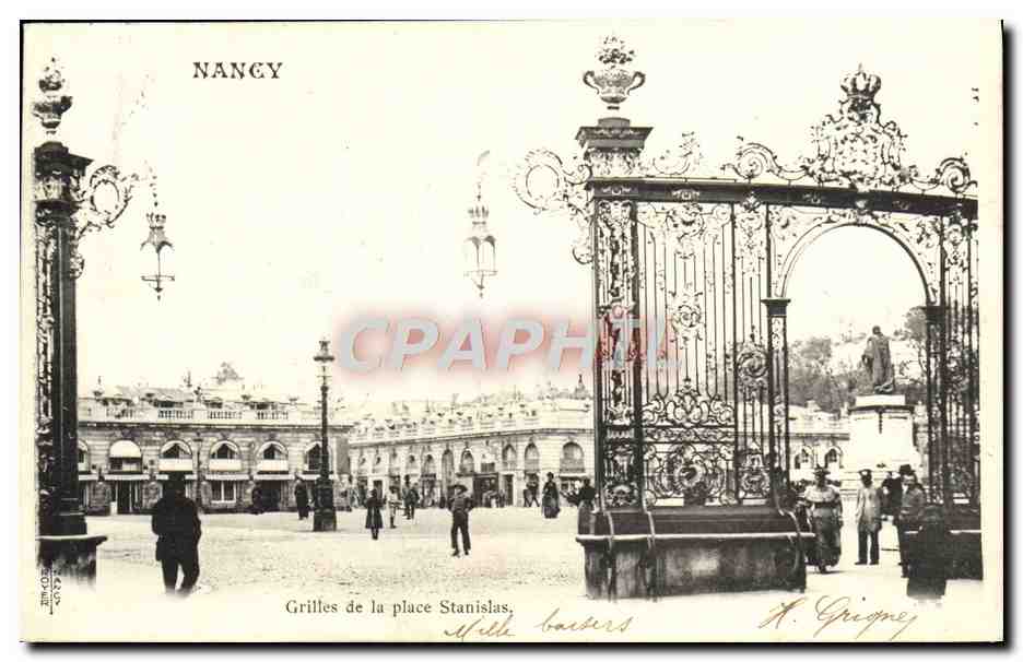 CPA Nancy Grilles De La Place Stanislas