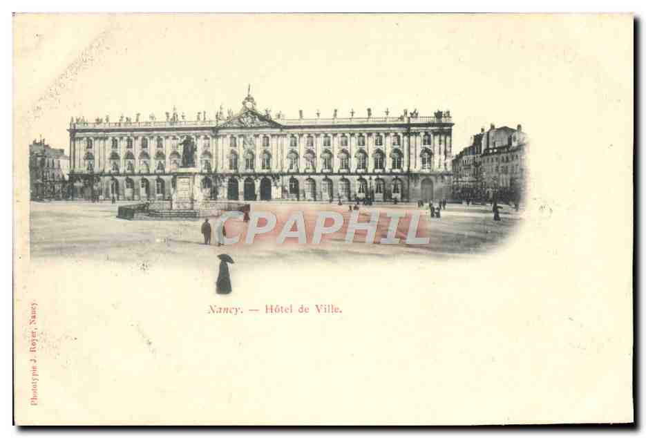 Nancy — Hôtel de Ville — Phototypie J. Rojat, Nancy
