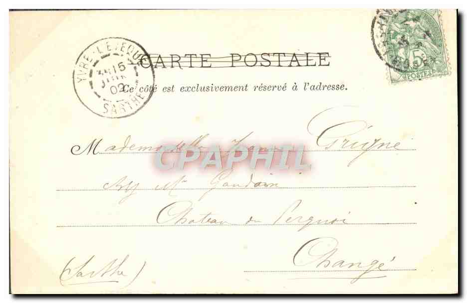 CPA Nancy Palais Du Gouvernement Velo  — Rückseite