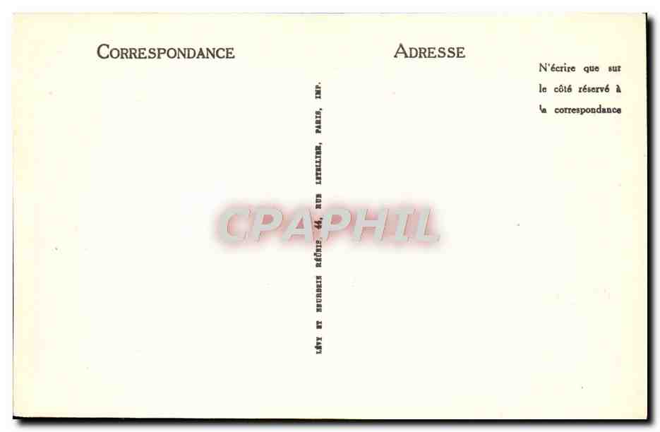 CPA Lourdes La Benediction Des Malades — Verso