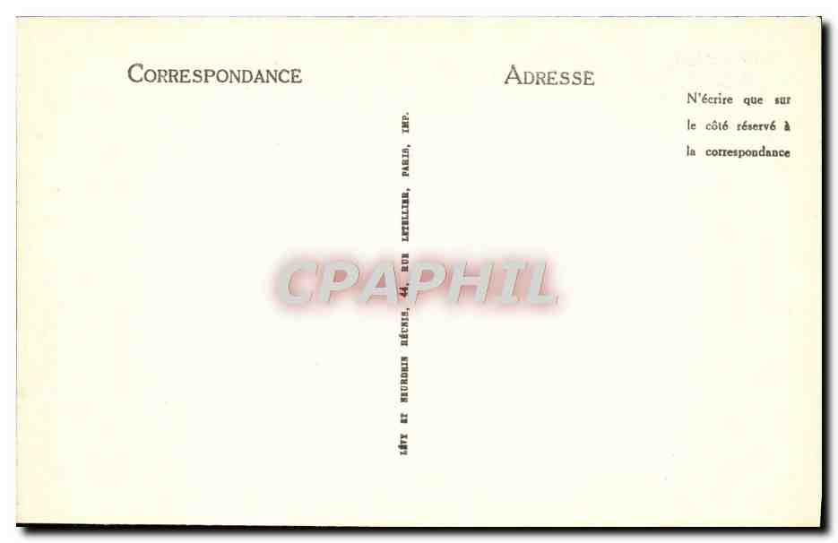 CPA Lourdes Vue Generale — Rückseite