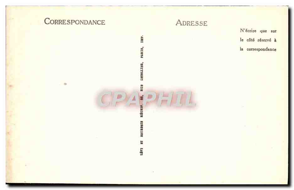CPA Lourdes La Basilique Et Le Gave — Verso