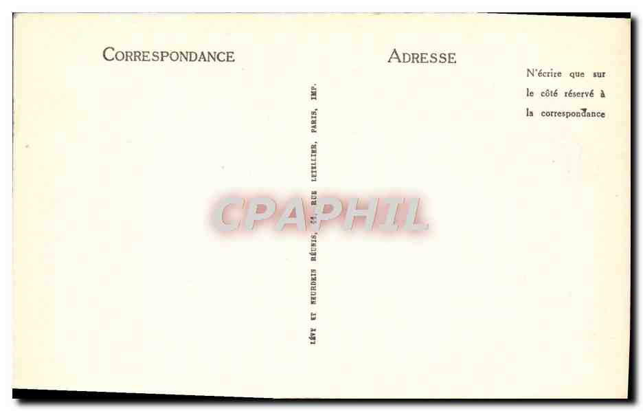 CPA Lourdes Vue Sur Le Chateau Et Les Montagnes — Verso