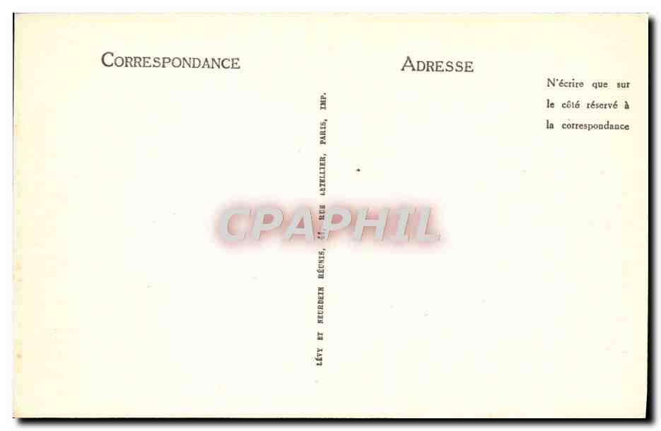 CPA Lourdes Vue Generale Et Le Pic Du Jer — Verso