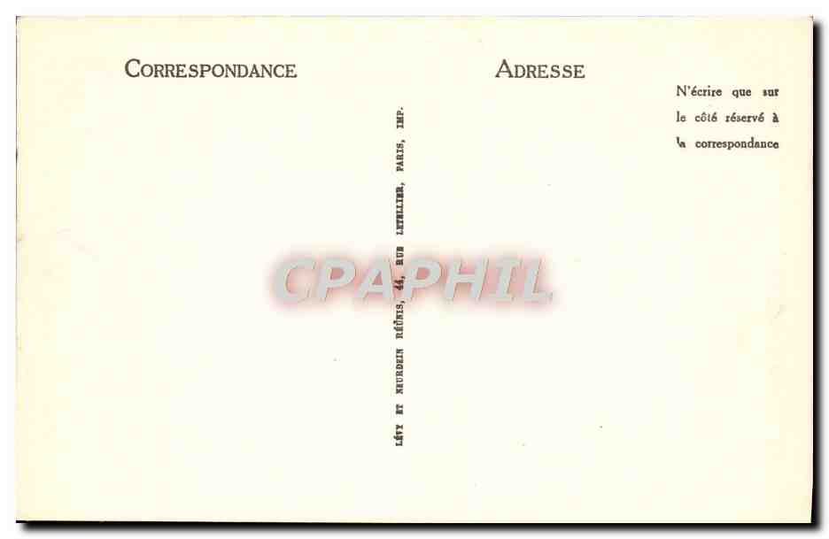 CPA Lourdes La Grotte — Verso