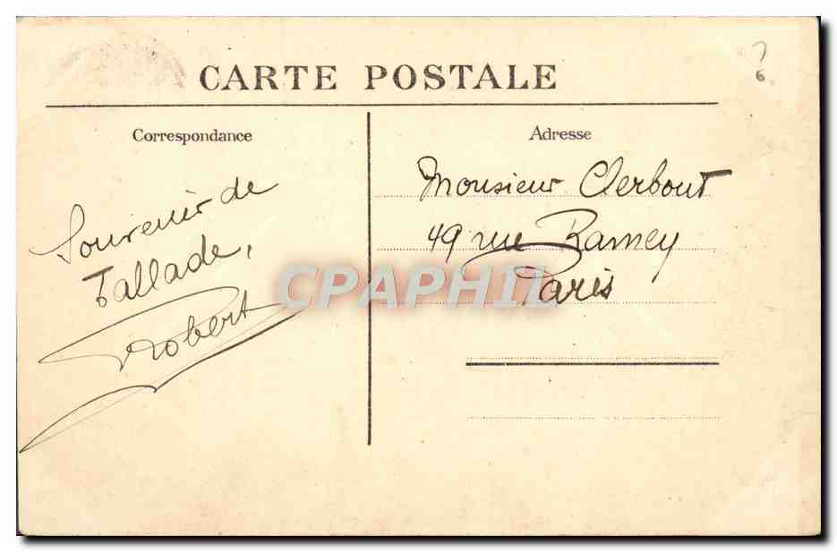 CPA Maison Historique Le Vert Logis Vue Du Jardin — Rückseite