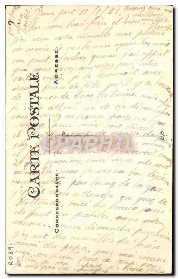 CPA Souvenir Du Francport — Rückseite