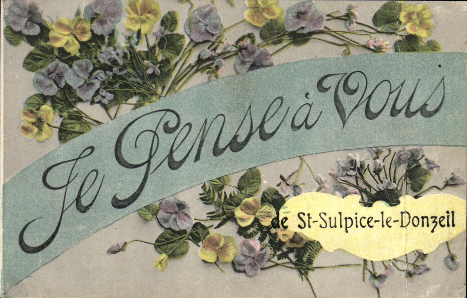 CPA Je Pense A Vous De St Sulpice Le Donzeil