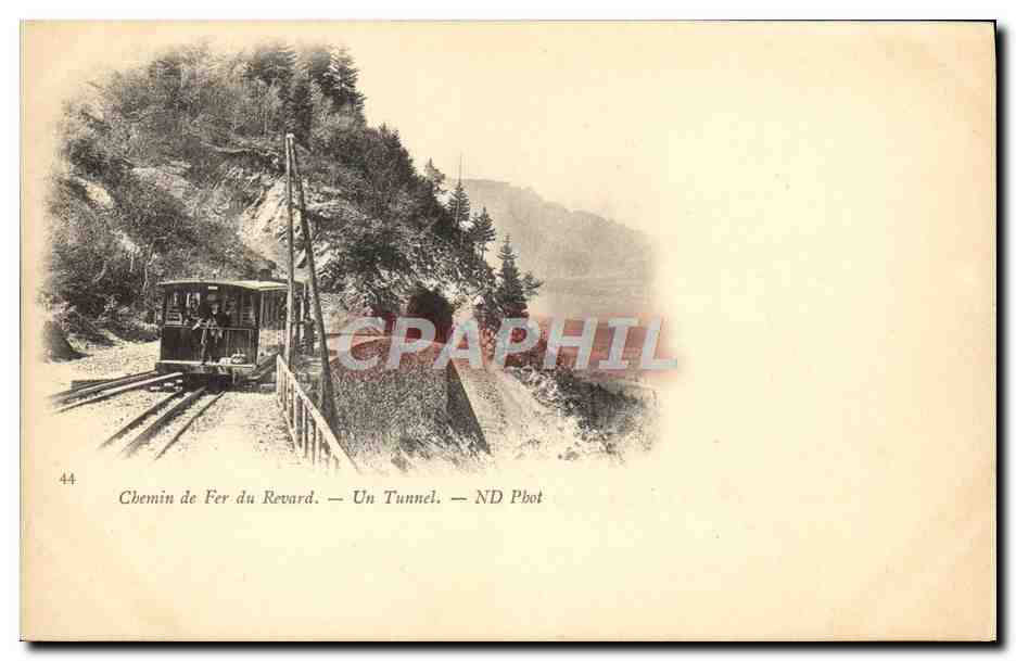 CPA Chemin De Fer Du Revard Un Tunnel Train 