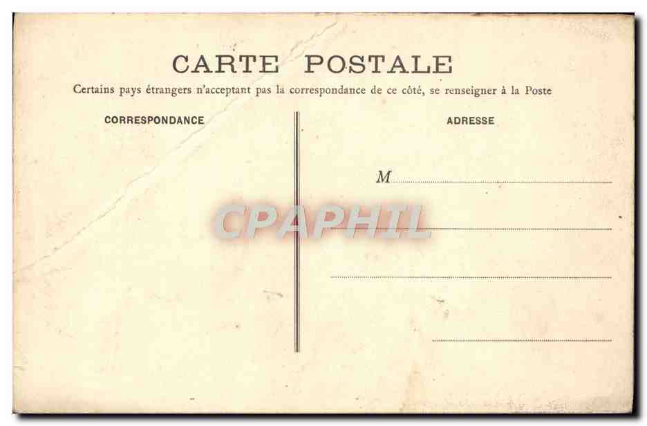 CPA Flavigny Rue Saint Dominique Charette a ane Mule enfant — Rückseite