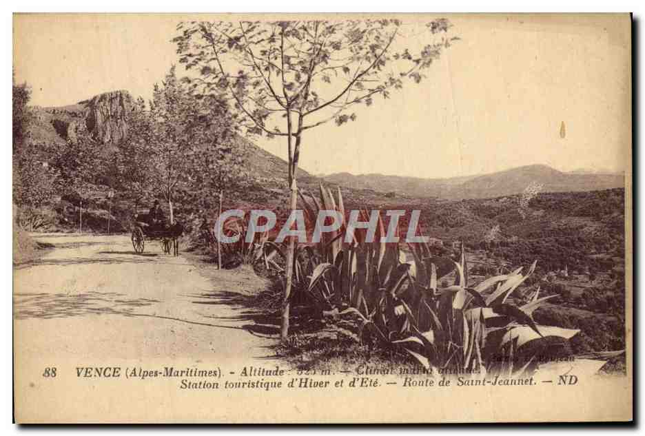 CPA Vence Station Touristique D'Hiver Et D'Ete Route Saint Jeannet