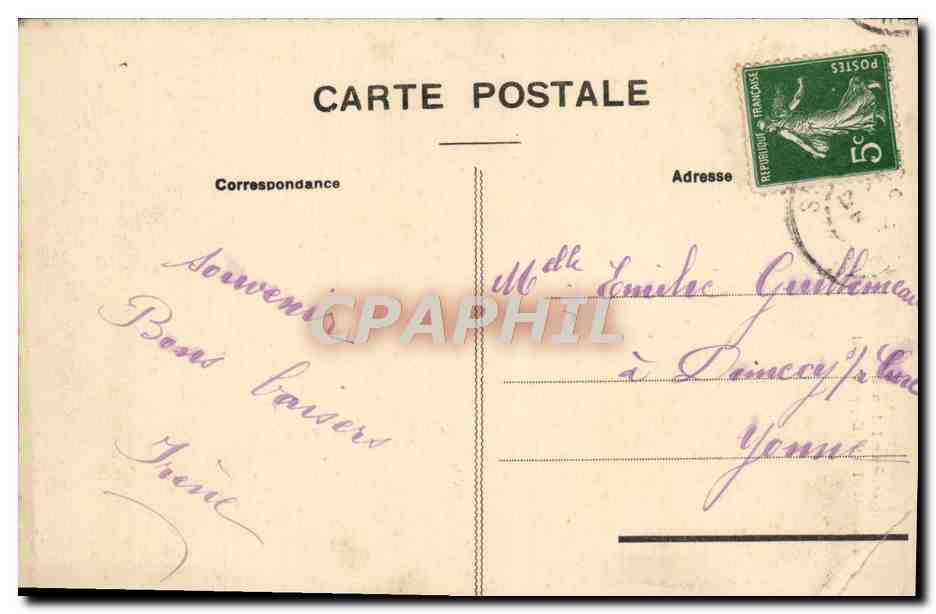 CPA La Correze Illustree Eglise De Saint Angel Pres Ussel — Rückseite