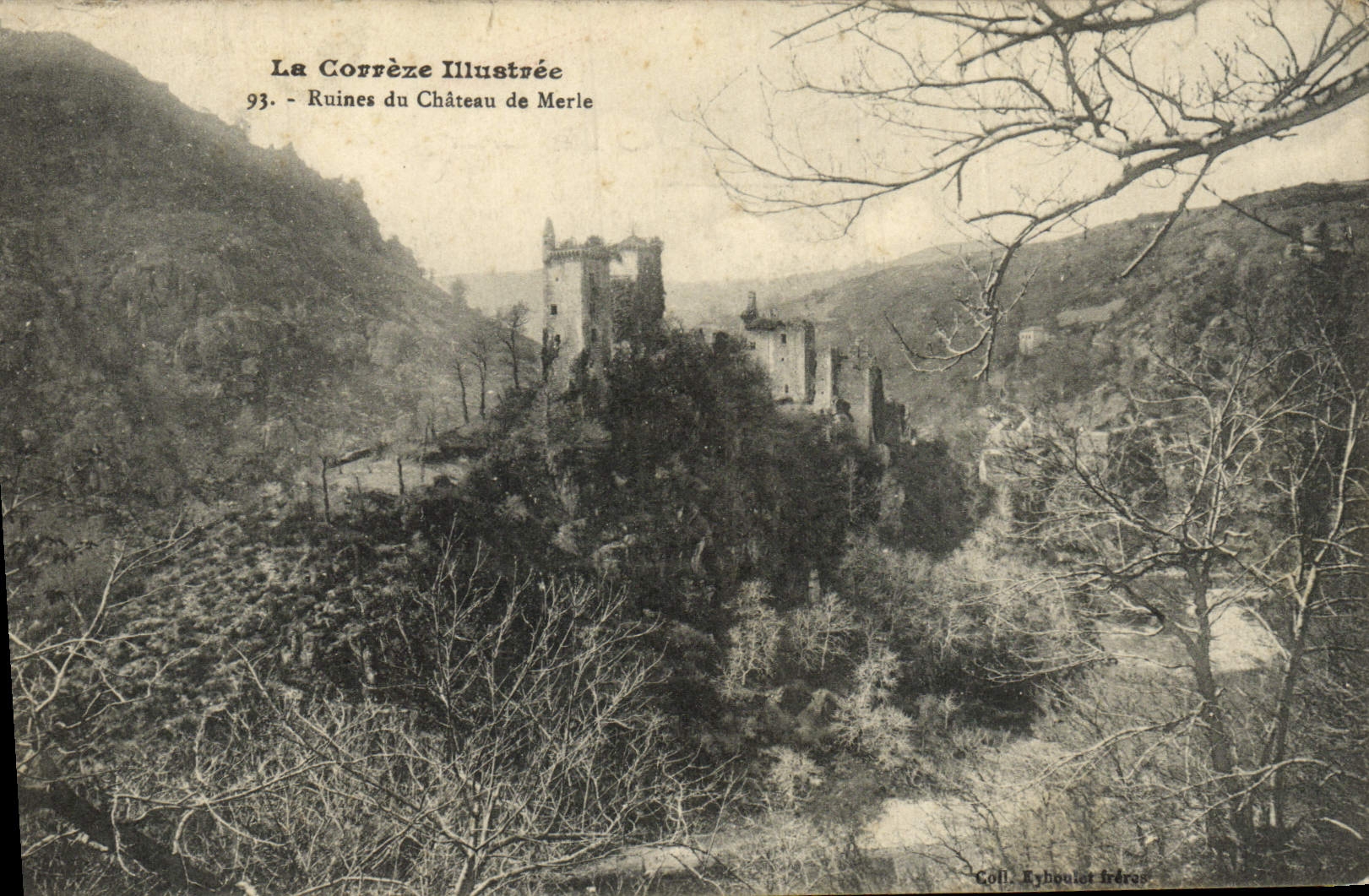 CPA La Correze Illustree Ruines Du Chateau De Merle