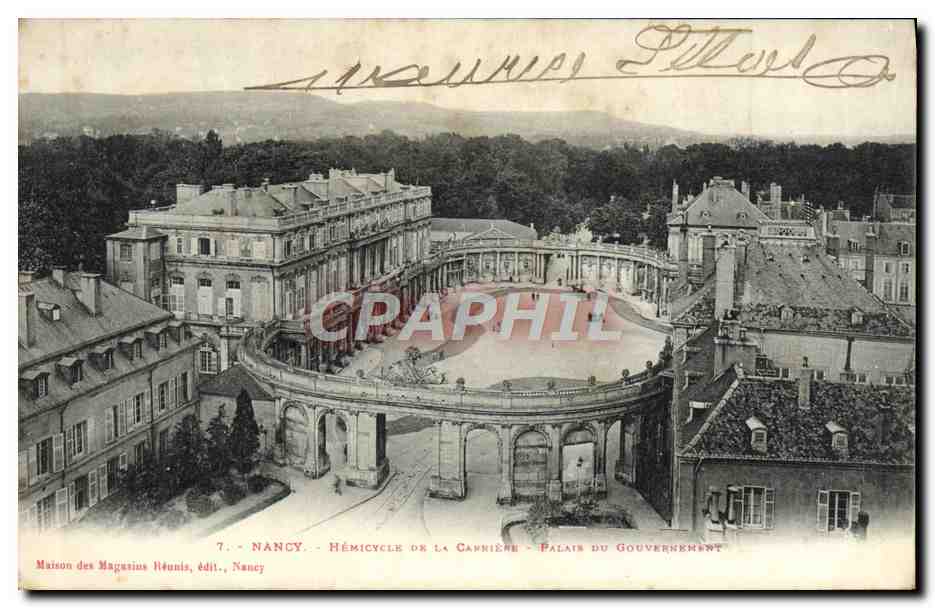 CPA Nancy Hemicycle De La Carriere Palais Du gouvernement