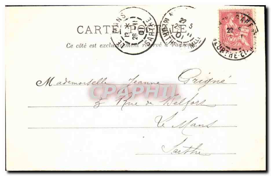 CPA Nancy Vue Generale — Verso