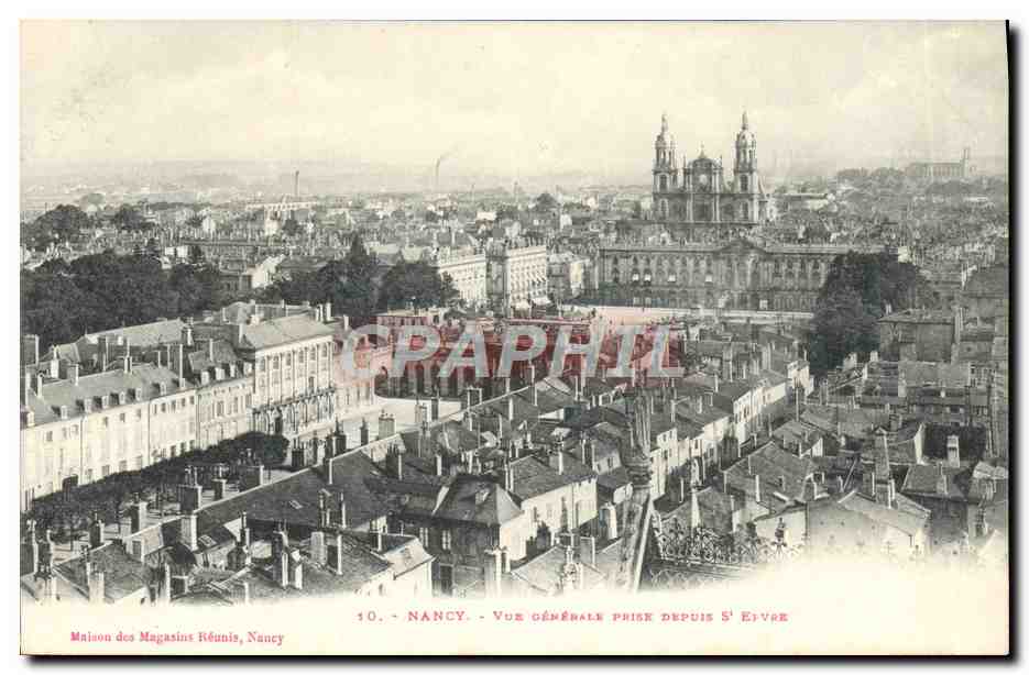 CPA Nancy Vue Generale Prise Depuis St Epvre