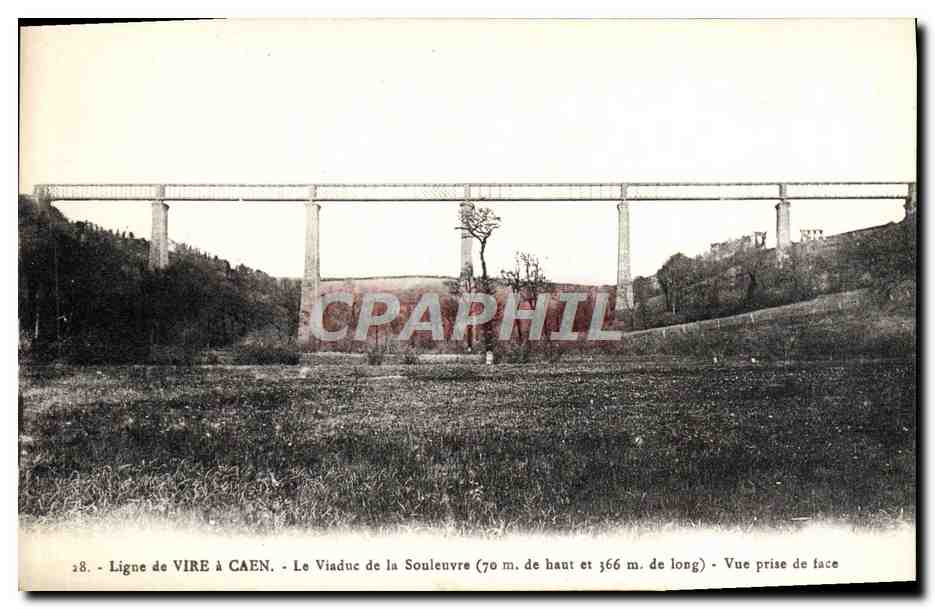 CPA Ligne De Vire A Caen Le Viaduc De La Souleuvre Vue Prise De Face