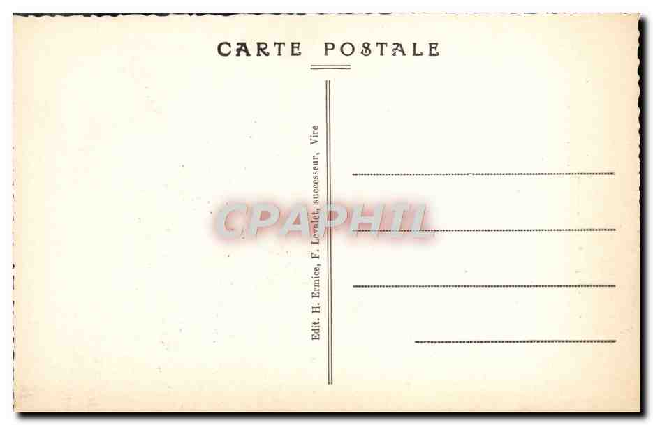 CPA Vire Un Des Aspects Du Val De Vire — Rückseite