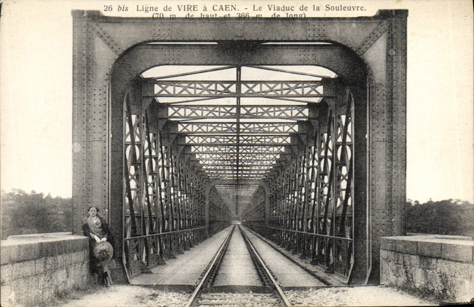 Viaduc de la Souleuvre — Ligne de Vire à Caen — Éditeur H. Ermice, Vire