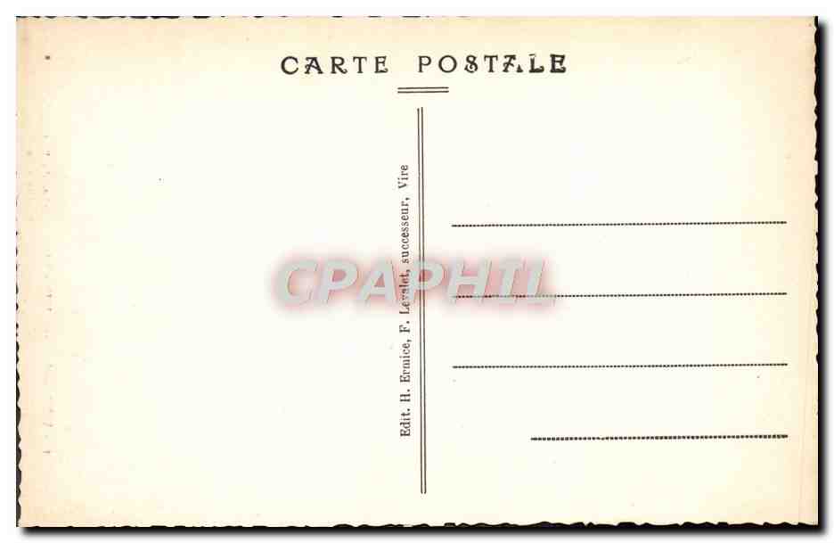 CPA Vire La Porte Clocher Du 15eme Cette Porte Est l'ancienne Entree De LA Ville — Rückseite