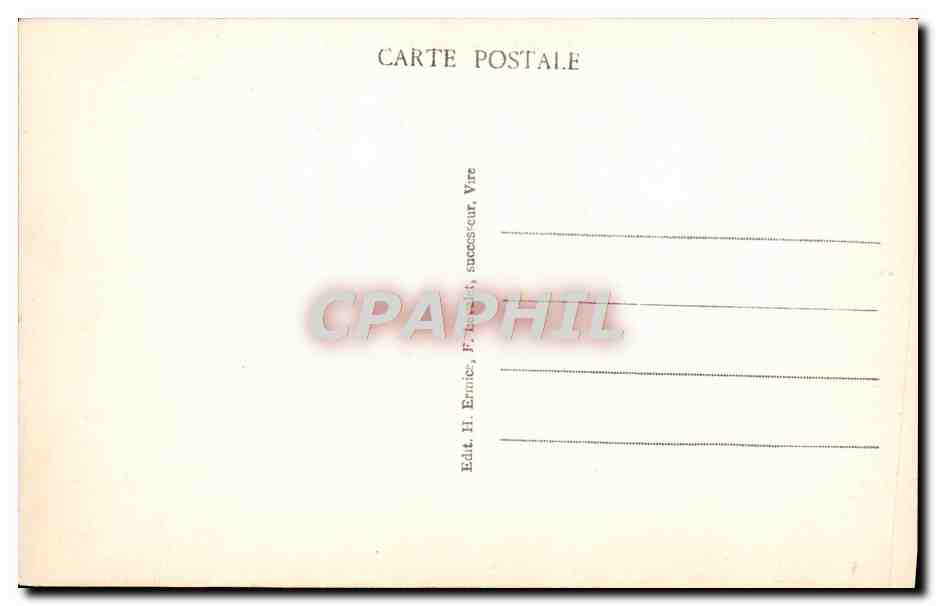 CPA Vire Vue Generale Prise Des Monts Besnard — Rückseite