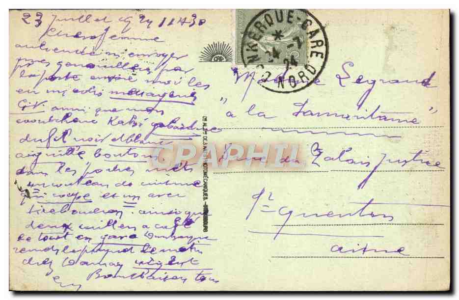 MALO-les-BAINS — Les Tentes sur la Plage — Éditeur inconnu, n° 10 — Rückseite