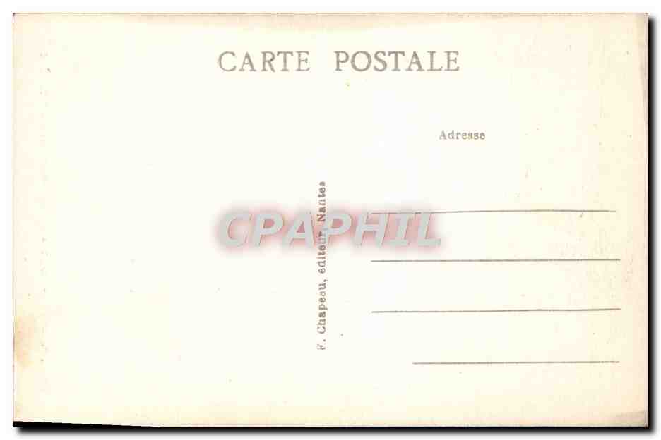 CPA Batz Sur Mer Sur La Cote La Pont Du Diable — Rückseite
