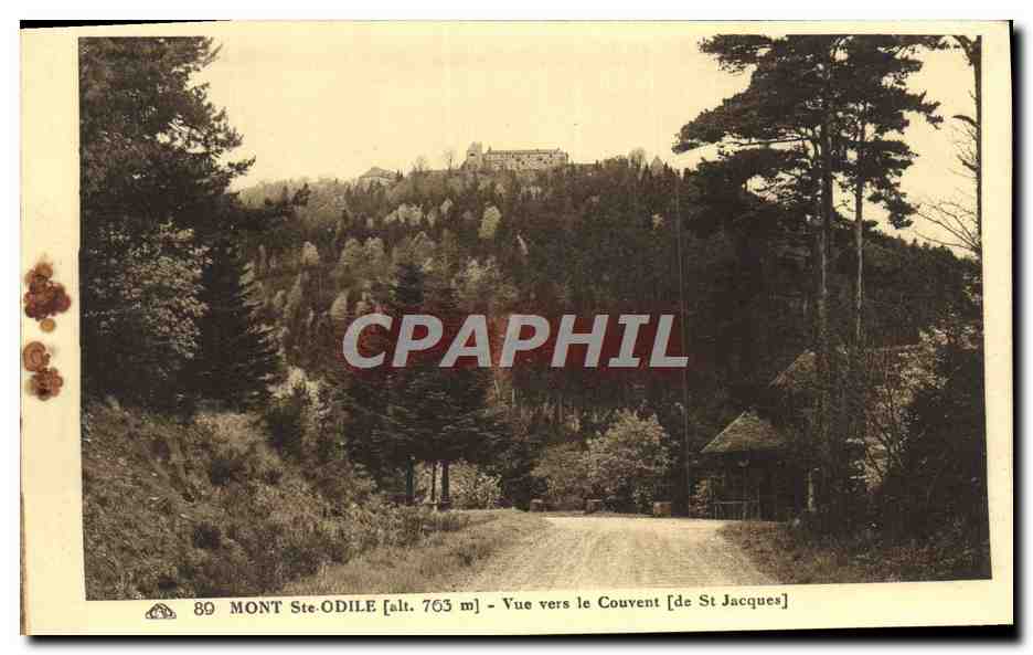 Mont Ste-Odile — Vue vers le Couvent de St Jacques — Éditeur : Des Arts Photographiques, Strasbourg