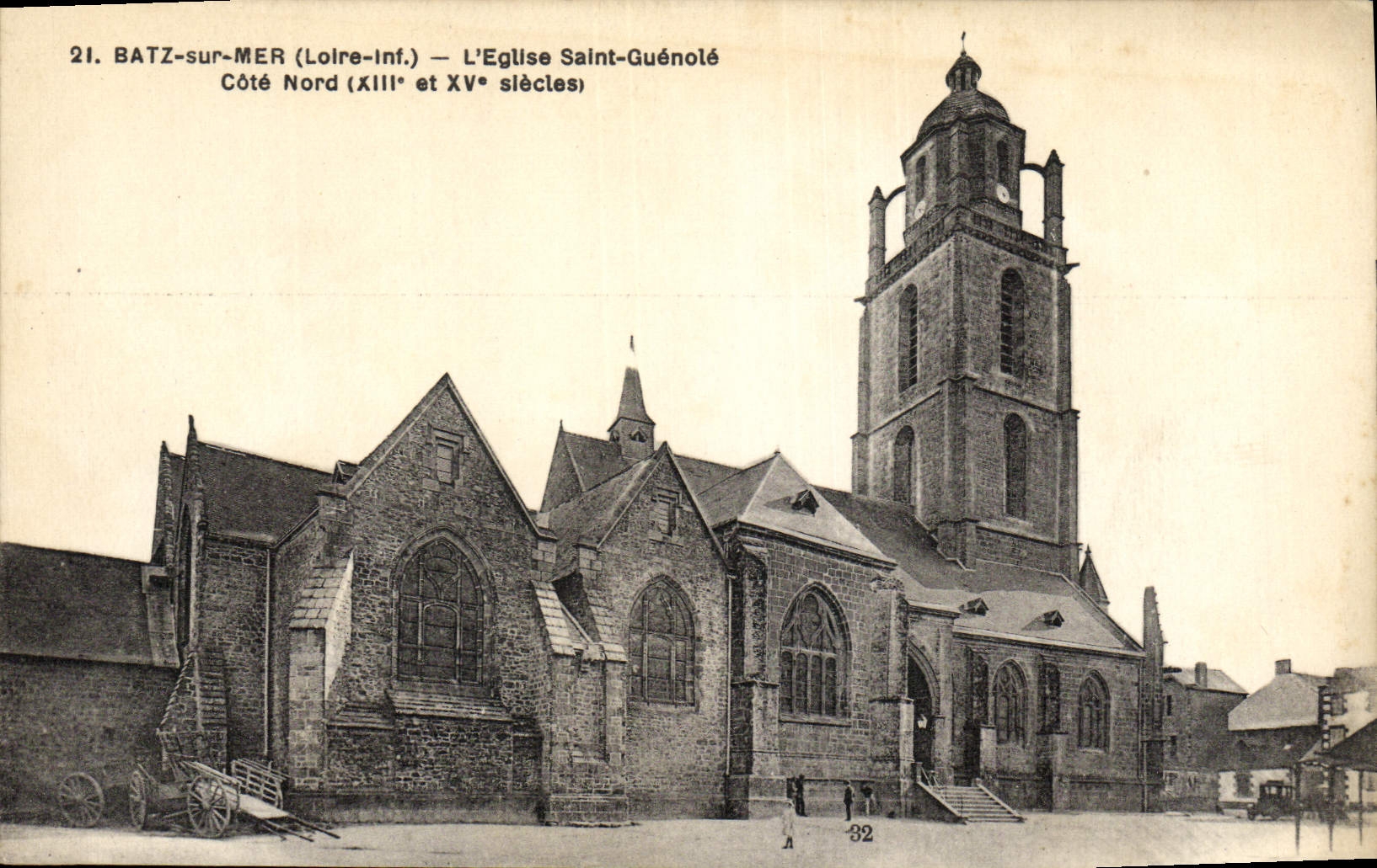 CPA Batz Sur Mer L'Eglise Saint Guenole Cote Nord