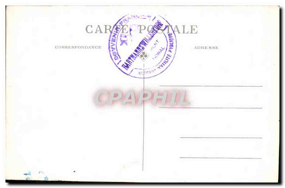 CPA Hartmannswillerpkopf Croix lumineuse  — Rückseite