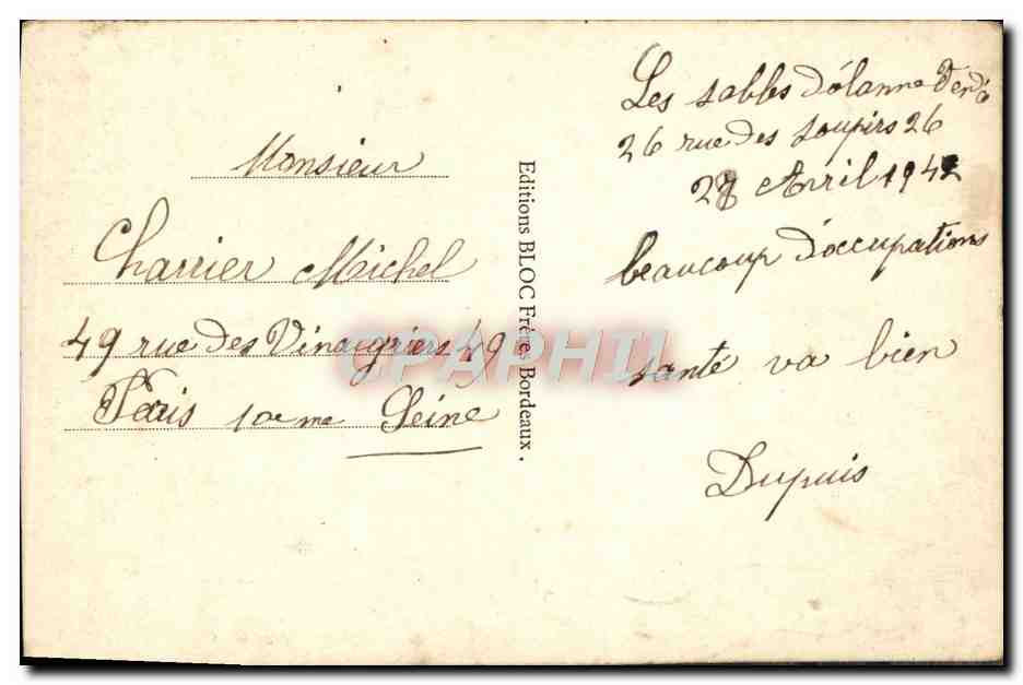 Royan — La Façade et la Jetée de Foncillon — Tito — Verso
