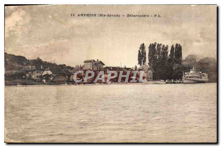 CPA Amphion Debarcadere Bateau