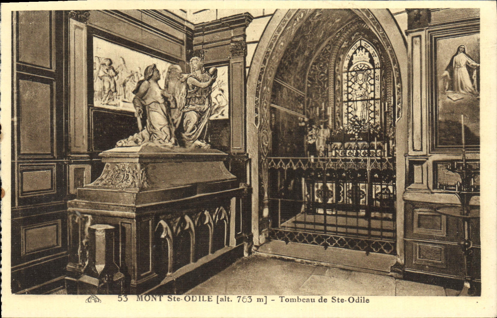 Mont Ste-Odile — Tombeau de Ste-Odile — éditeur anonyme, n° 53