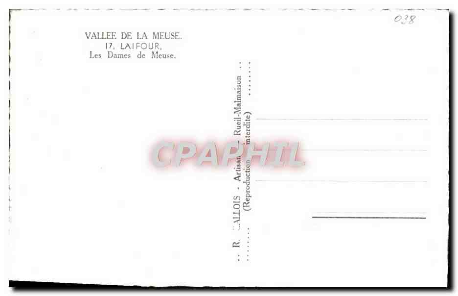 CPM Vallee De La Meuse Laifour Les Dames De Meuse — Rückseite